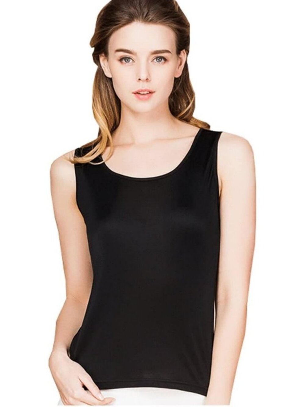Silk Sleeveless Tank Top for Women | Lightweight Summer Blouse | Soft Mulberry